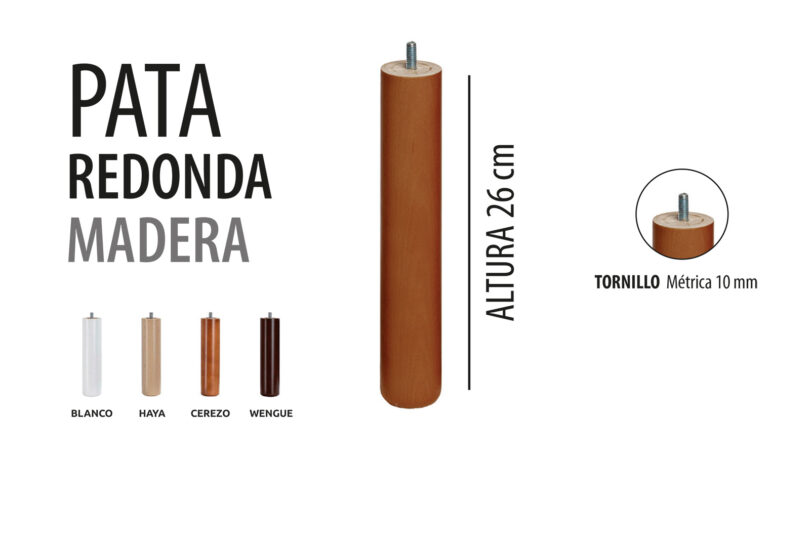 Pata Redonda Madera